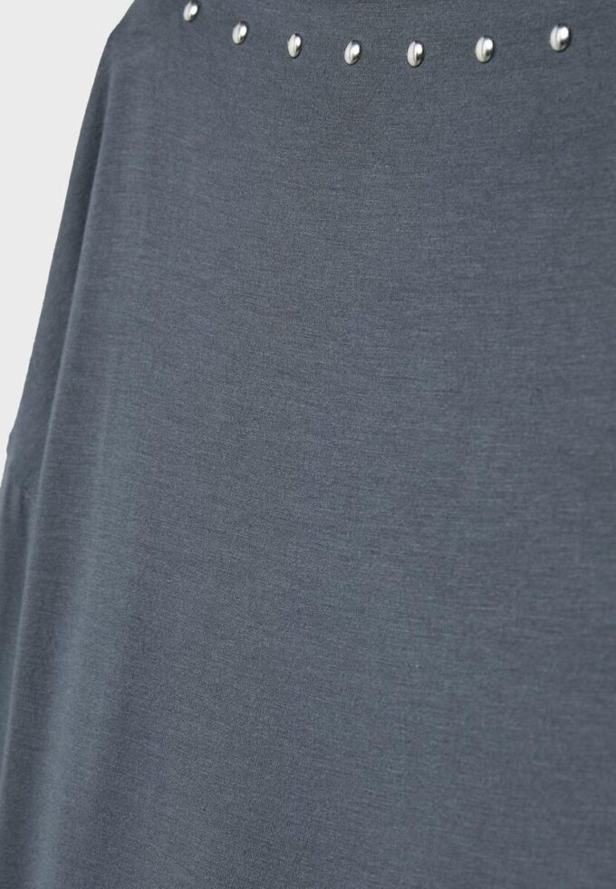 Asymmetric T-Shirt with Studs