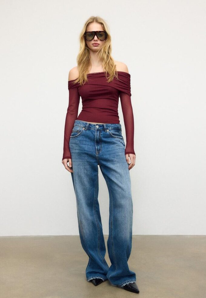 Asymmetric Tulle T-Shirt Asymmetric Tulle T-Shirt