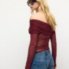 Asymmetric Tulle T-Shirt Asymmetric Tulle T-Shirt