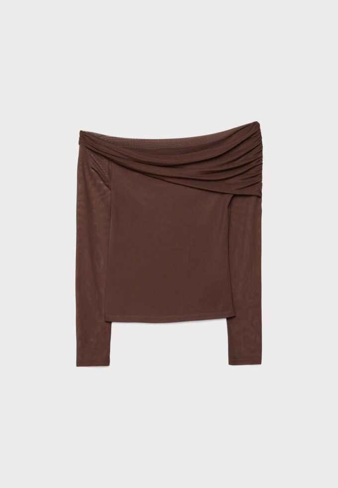 Asymmetric Tulle T-Shirt Asymmetric Tulle T-Shirt