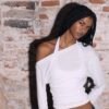 Asymmetrical Neckline Top
