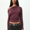 Asymmetrical Neckline Top