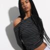 Asymmetrical Neckline Top