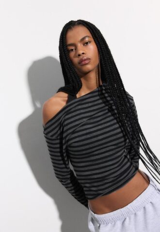 Asymmetrical Neckline Top