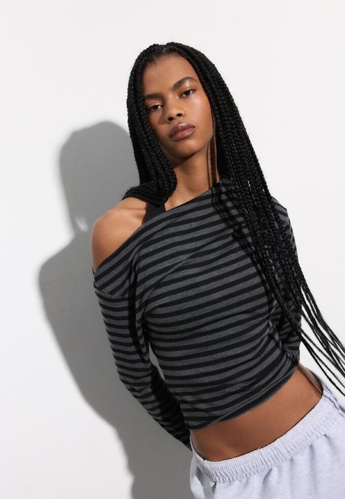Asymmetrical Neckline Top