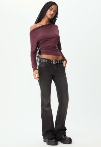 Asymmetrical Neckline Top