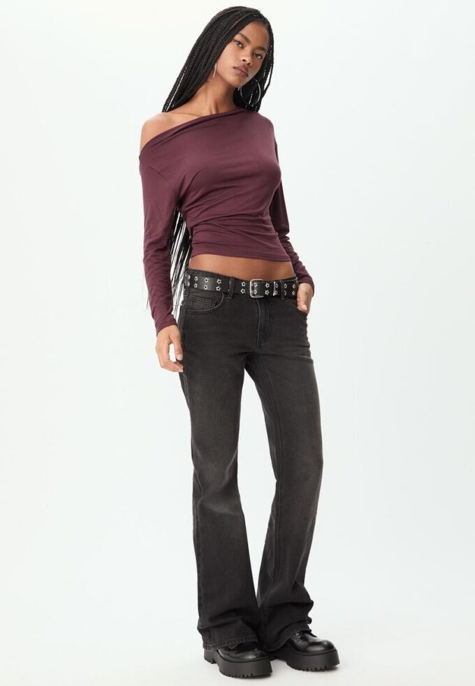 Asymmetrical Neckline Top