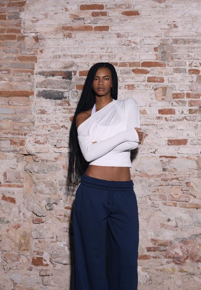 Asymmetrical Neckline Top