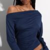 Asymmetrical Neckline Top