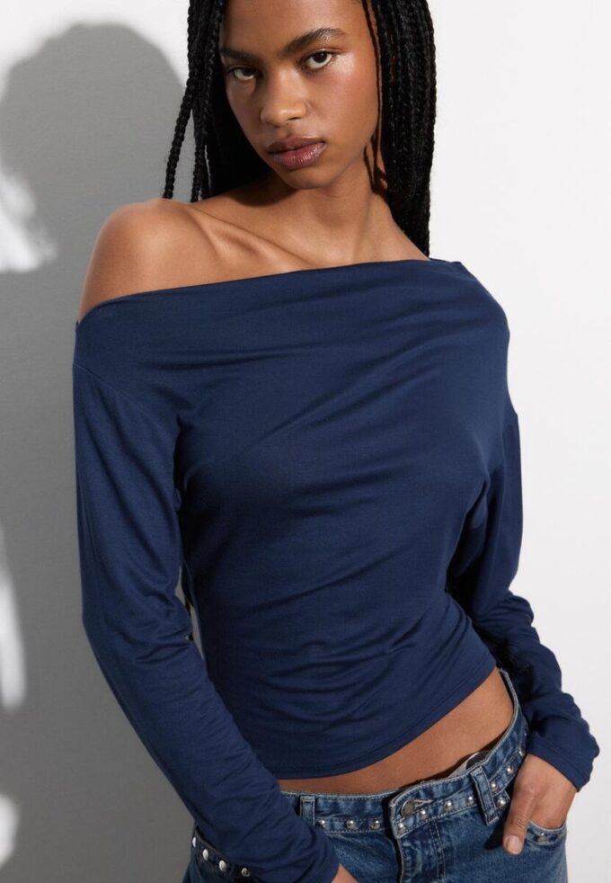 Asymmetrical Neckline Top