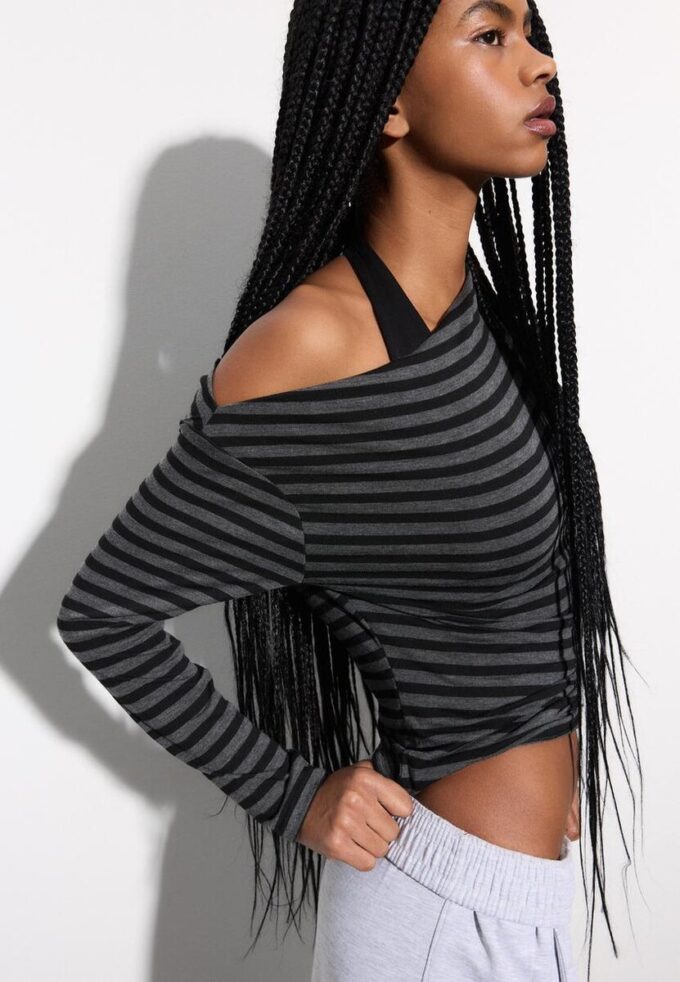 Asymmetrical Neckline Top
