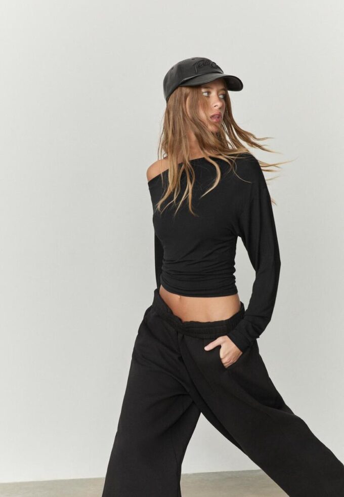 Asymmetrical Neckline Top