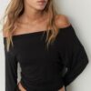 Asymmetrical Neckline Top