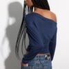 Asymmetrical Neckline Top