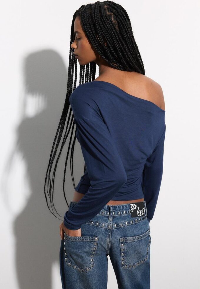 Asymmetrical Neckline Top