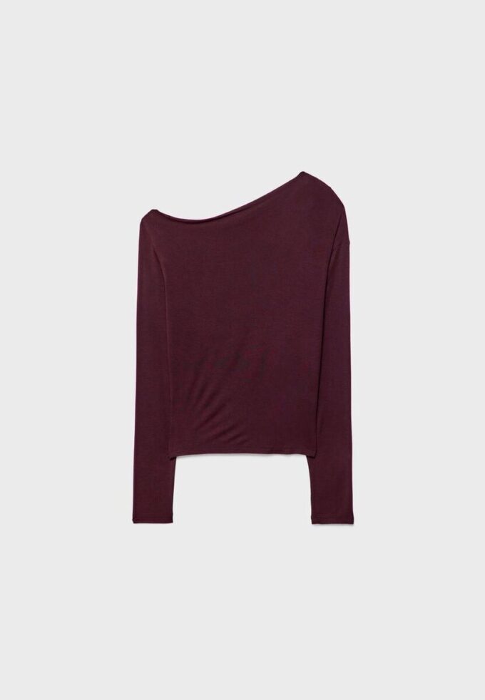 Asymmetrical Neckline Top