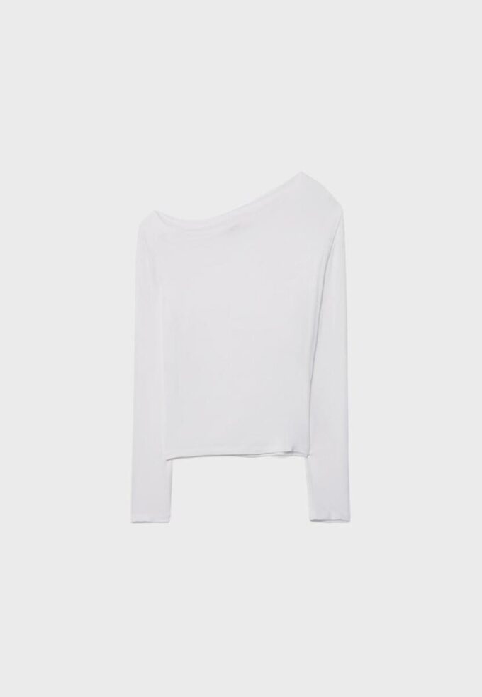 Asymmetrical Neckline Top