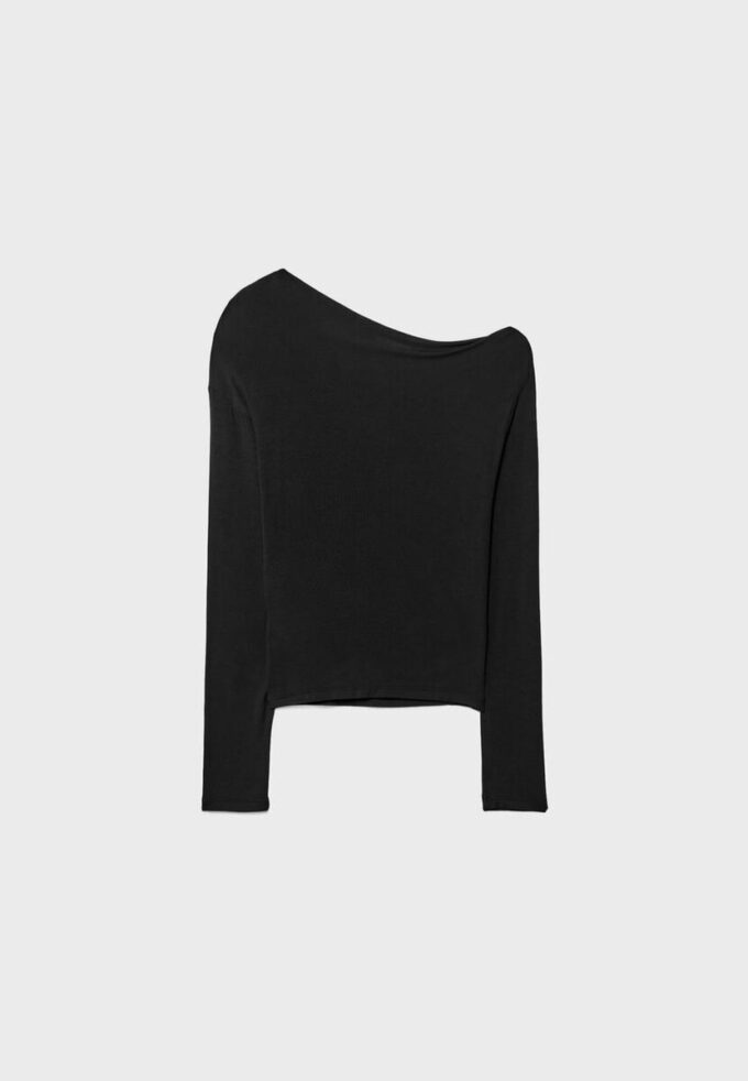 Asymmetrical Neckline Top