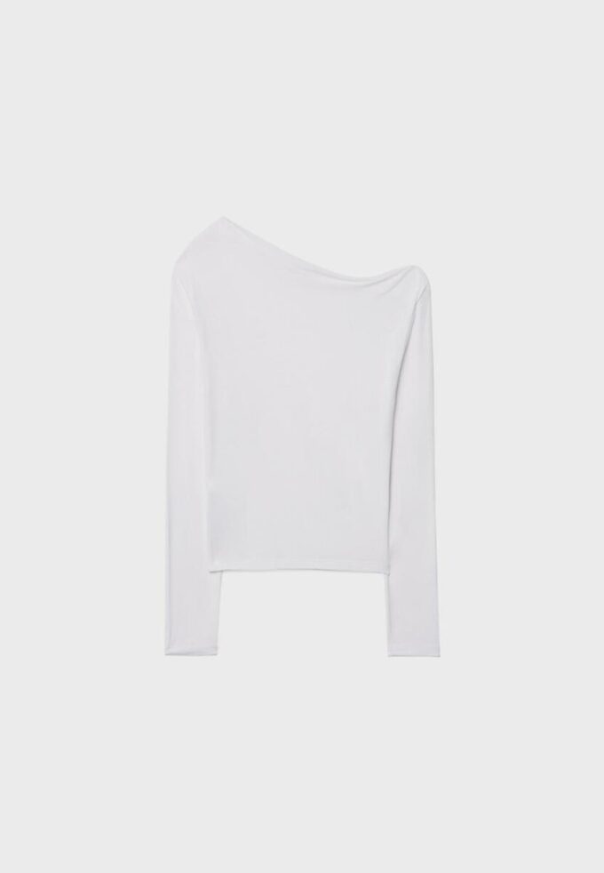 Asymmetrical Neckline Top