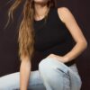 B04 Basic Fitted Sleeveless Top