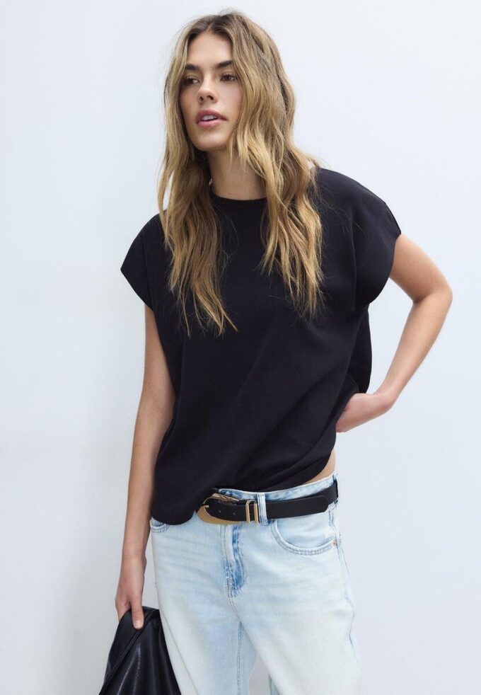 B06 Basic Dropped-Shoulder T-Shirt