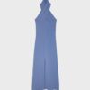 Backless Halter Midi Dress