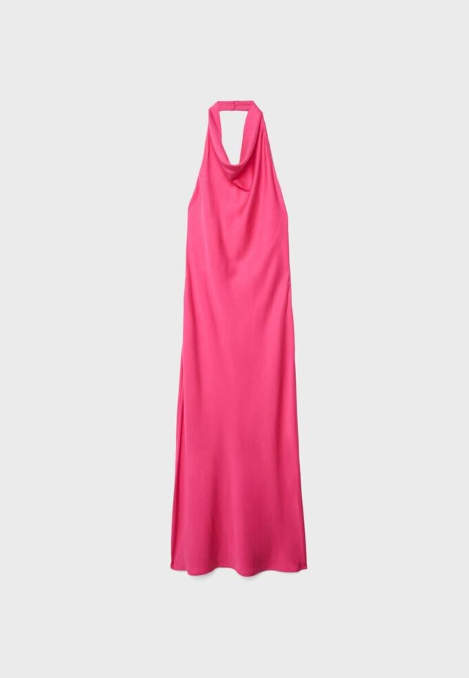 Backless Halter Midi Dress Backless Halter Midi Dress