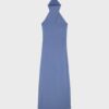 Backless Halter Midi Dress