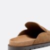 Backless Leather Loafer Clogs
