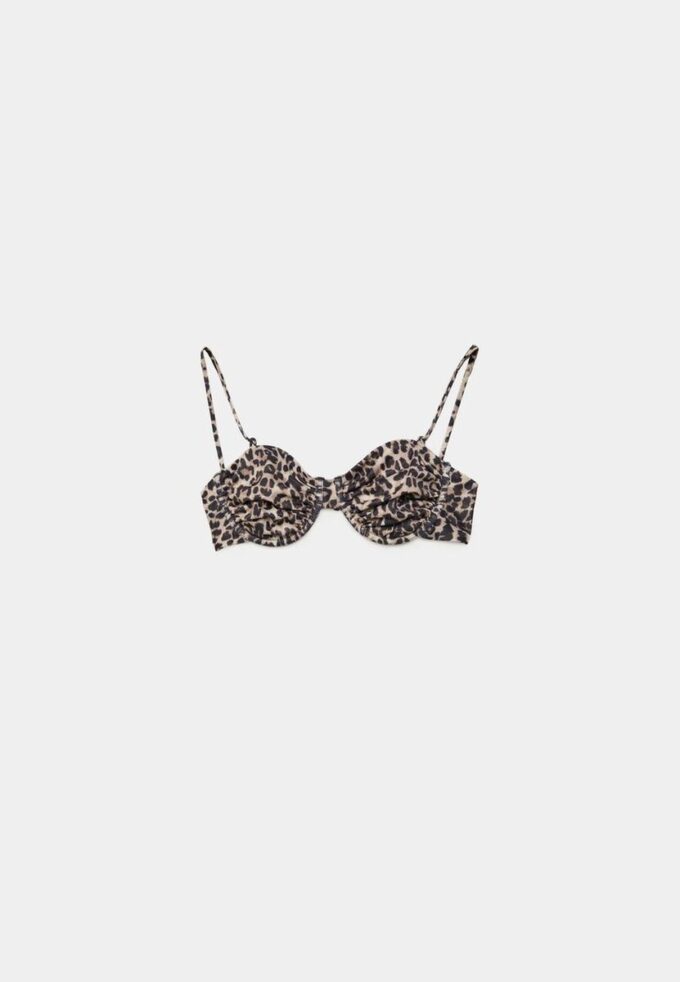 Balconette Animal Print Bikini Top Balconette Animal Print Bikini Top