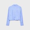 Balloon Shirt in Two Materials