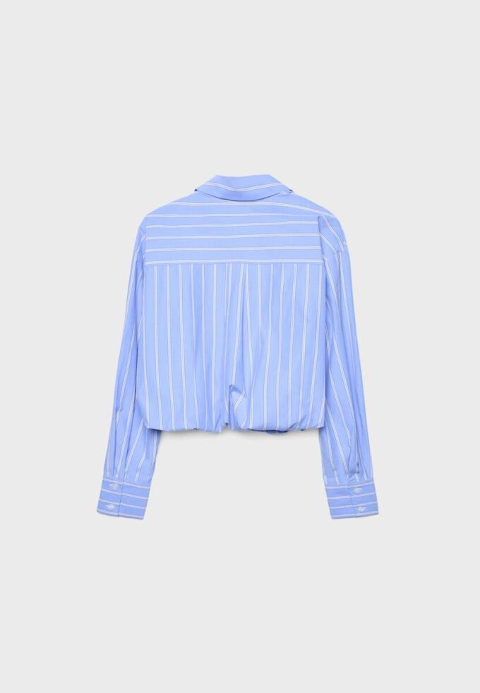Balloon Shirt in Two Materials
