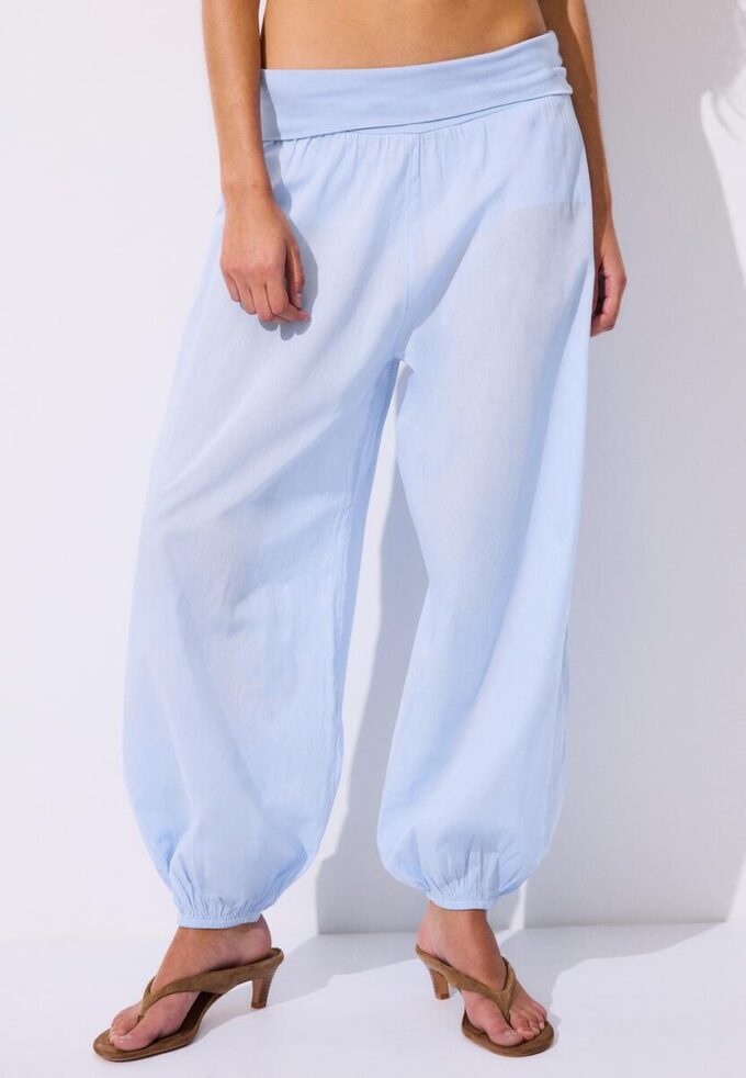 Balloon Trousers with Turn-Down Waist Balloon Trousers with Turn-Down Waist