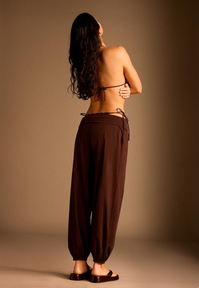 Balloon Trousers with Turn-Down Waist Balloon Trousers with Turn-Down Waist