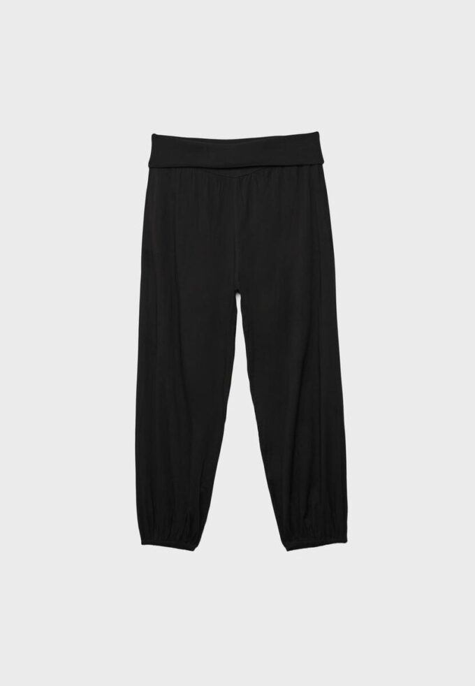 Balloon Trousers with Turn-Down Waist Balloon Trousers with Turn-Down Waist