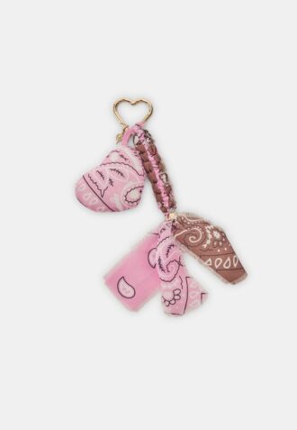 Bandana Heart Pendant Key Ring