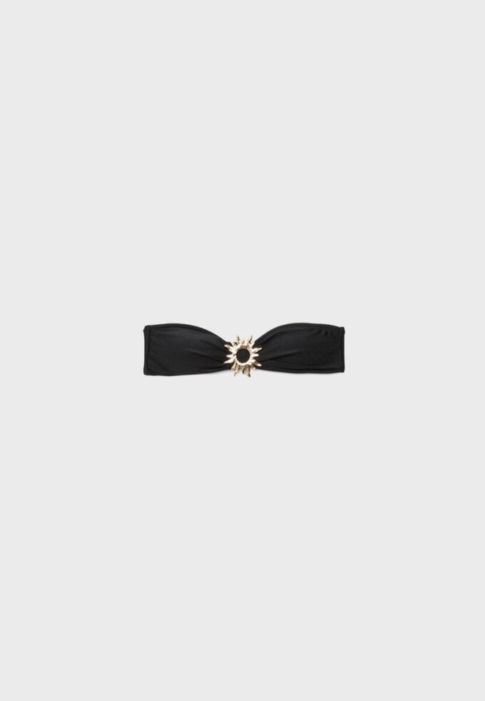 Bandeau Bikini Top with Sun Buckle Bandeau Bikini Top with Sun Buckle