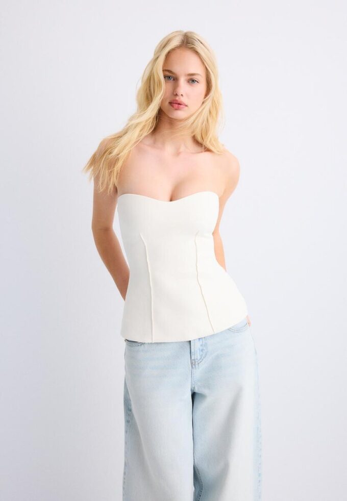 Bandeau Sweetheart Neckline Bandeau Sweetheart Neckline