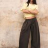Barrel Poplin Trousers with Stoppers Barrel Poplin Trousers with Stoppers