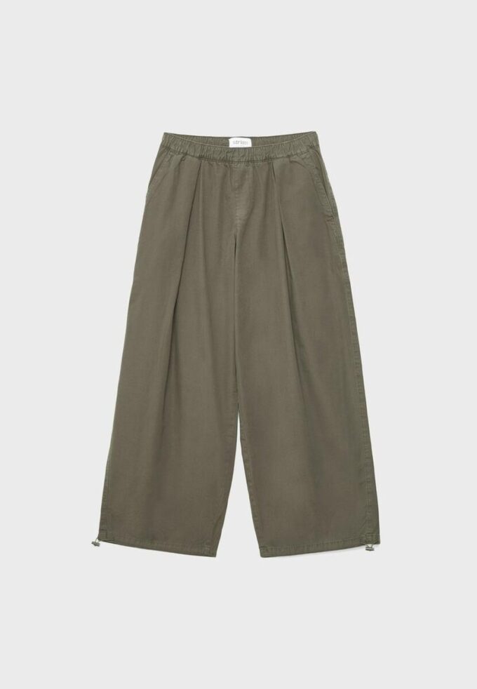 Barrel Poplin Trousers with Stoppers Barrel Poplin Trousers with Stoppers