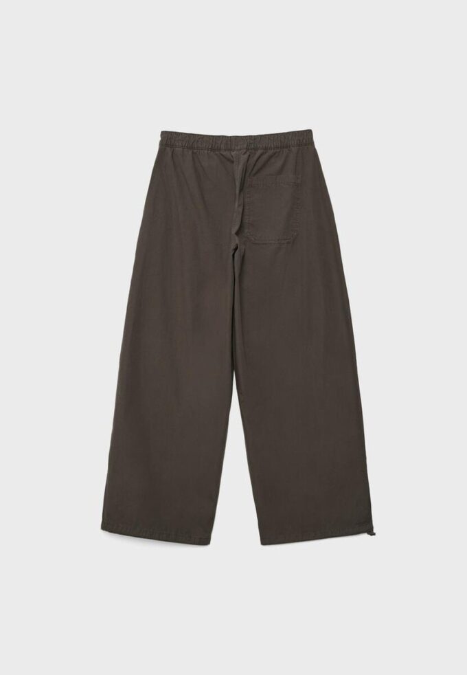 Barrel Poplin Trousers with Stoppers Barrel Poplin Trousers with Stoppers