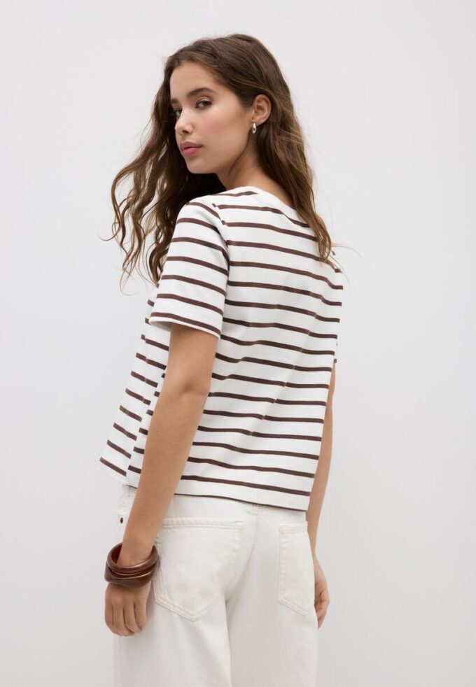 Basic Heavy Weight Striped Regular Fit T-Shirt Basic Heavy Weight Striped Regular Fit T-Shirt