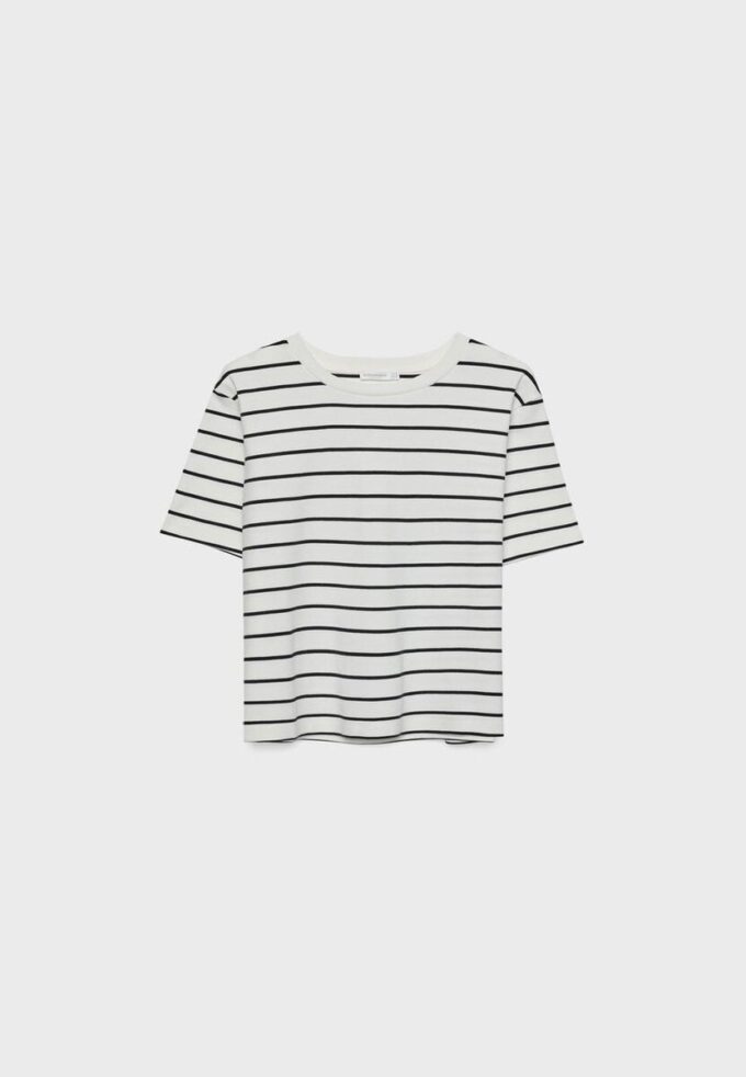 Basic Heavy Weight Striped Regular Fit T-Shirt