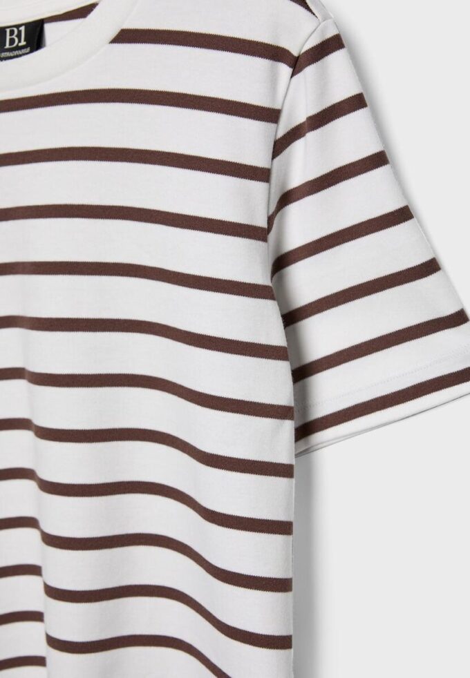 Basic Heavy Weight Striped Regular Fit T-Shirt Basic Heavy Weight Striped Regular Fit T-Shirt