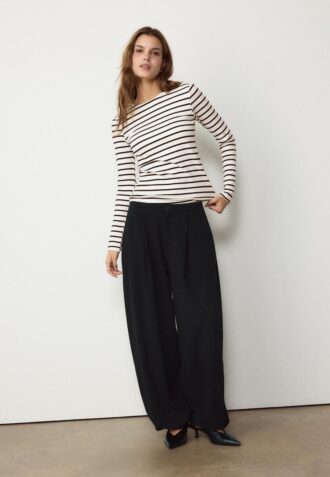 Basic Long Sleeve Striped T-Shirt