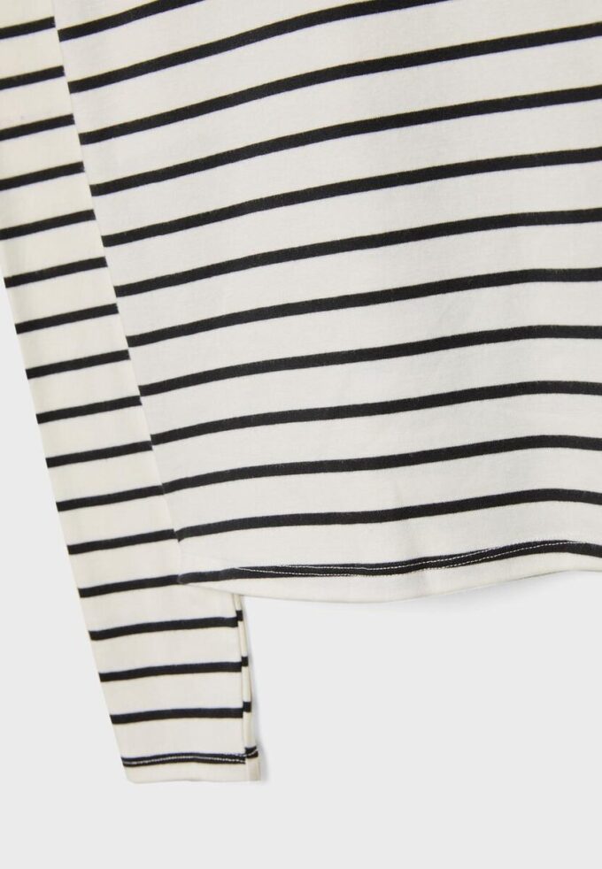 Basic Long Sleeve Striped T-Shirt Basic Long Sleeve Striped T-Shirt