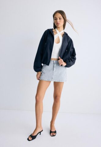 Basic Nylon Hooded Jacket