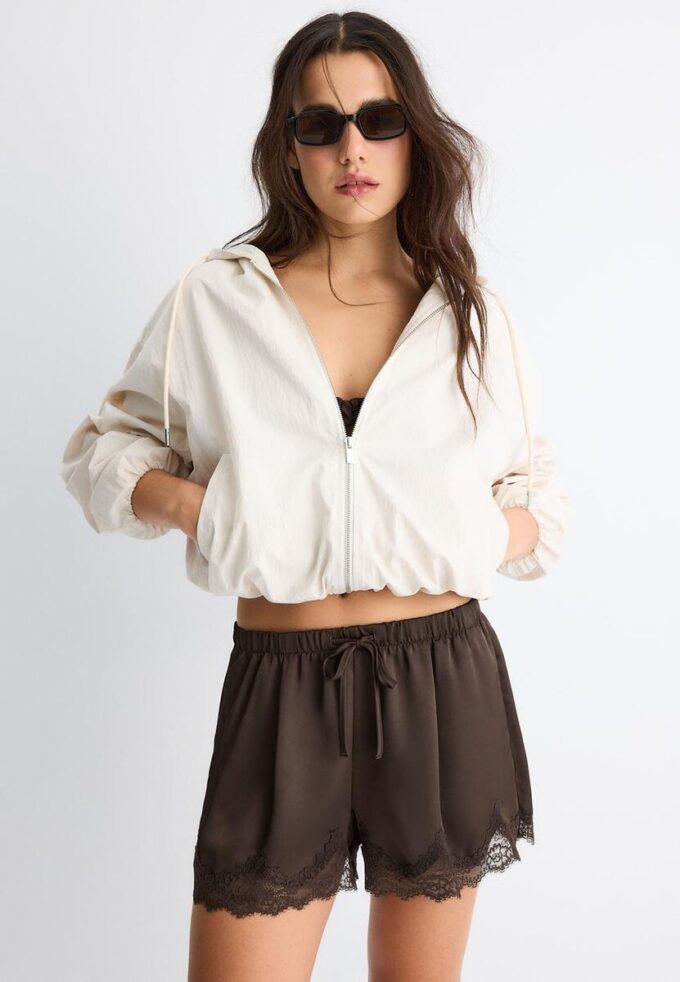 Basic Nylon Hooded Jacket Basic Nylon Hooded Jacket