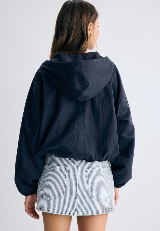 Basic Nylon Hooded Jacket