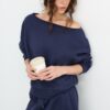Basic Off-The-Shoulder Sweatshirt Basic Off-The-Shoulder Sweatshirt